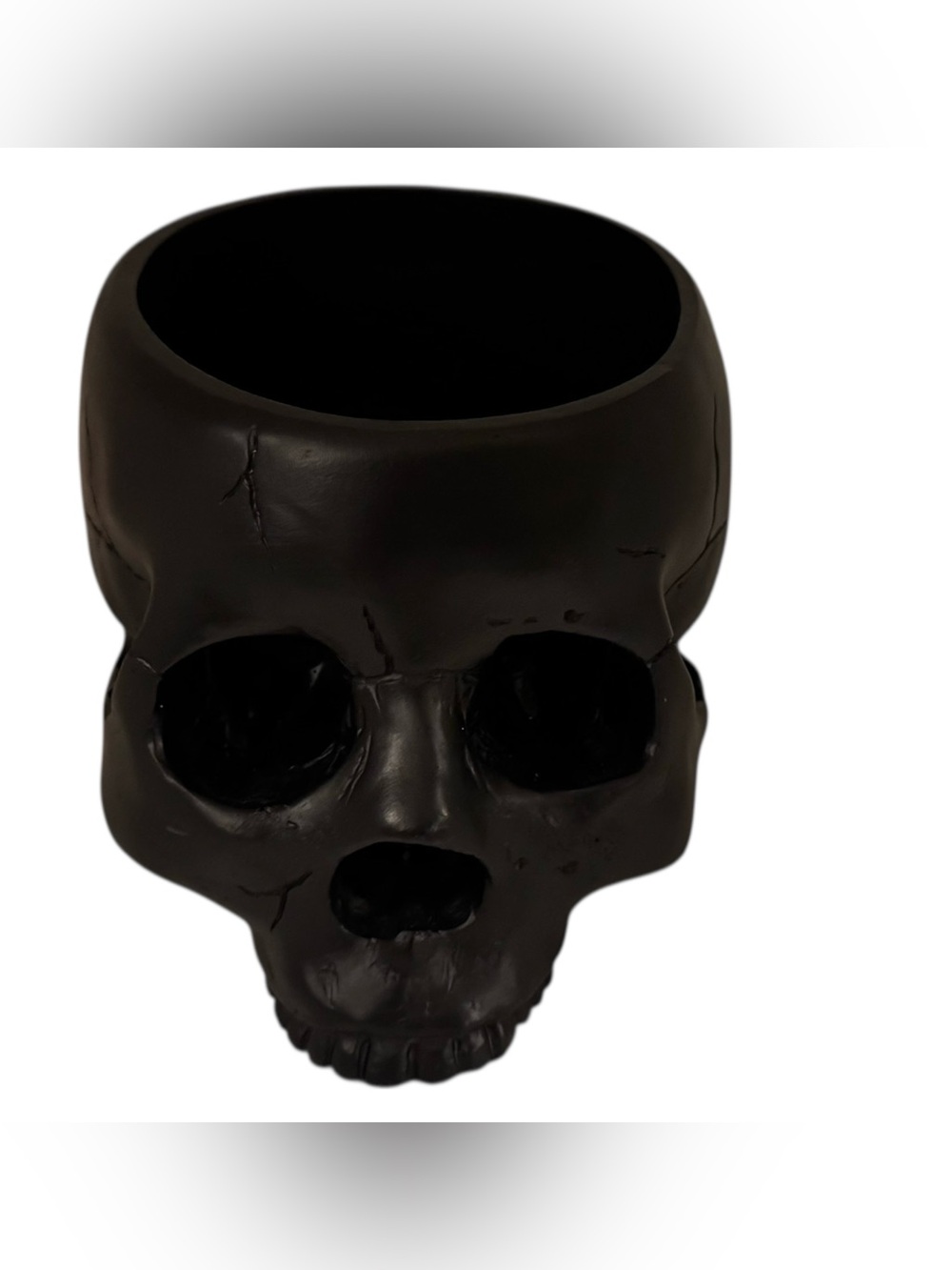 Black Skull Decorative Bowel - Black Skull - Spirit Halloween